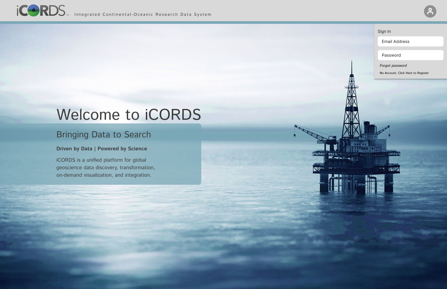 iCords Landing Page